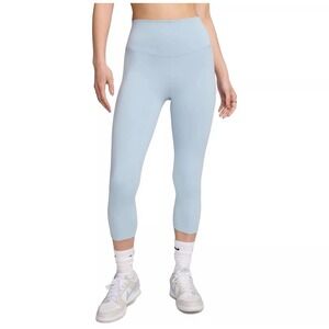 Nike One Dri-Fit High-Waisted Crop Leggings Women's Medium Blue NWT MSRP‎ $55
